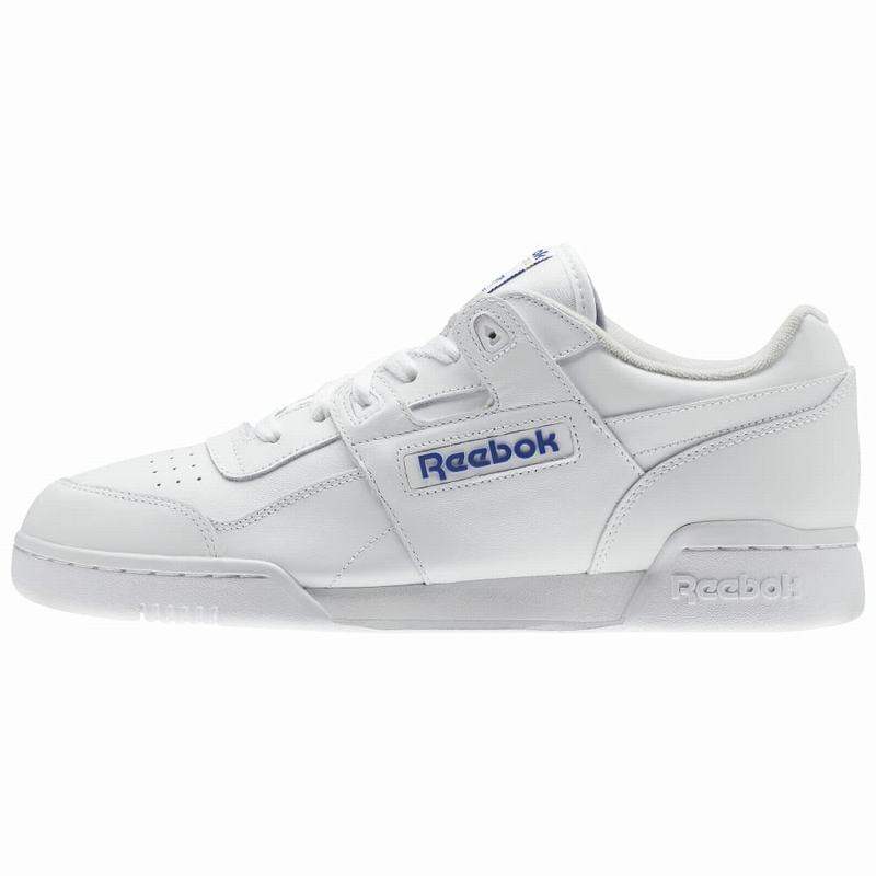 Tenisi Reebok Workout Plus Barbati Albi/Albastru Regal Romania BF9041TD